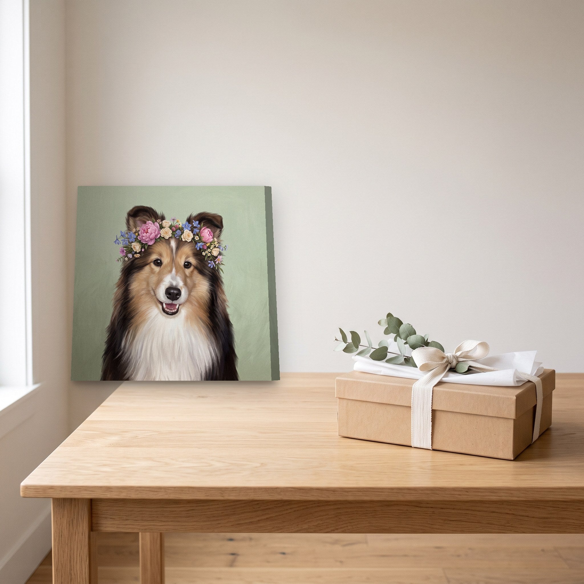 A Stillbrook portrait wrapped as a gift